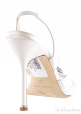 Cassia Ivory Peep Slingback Pump