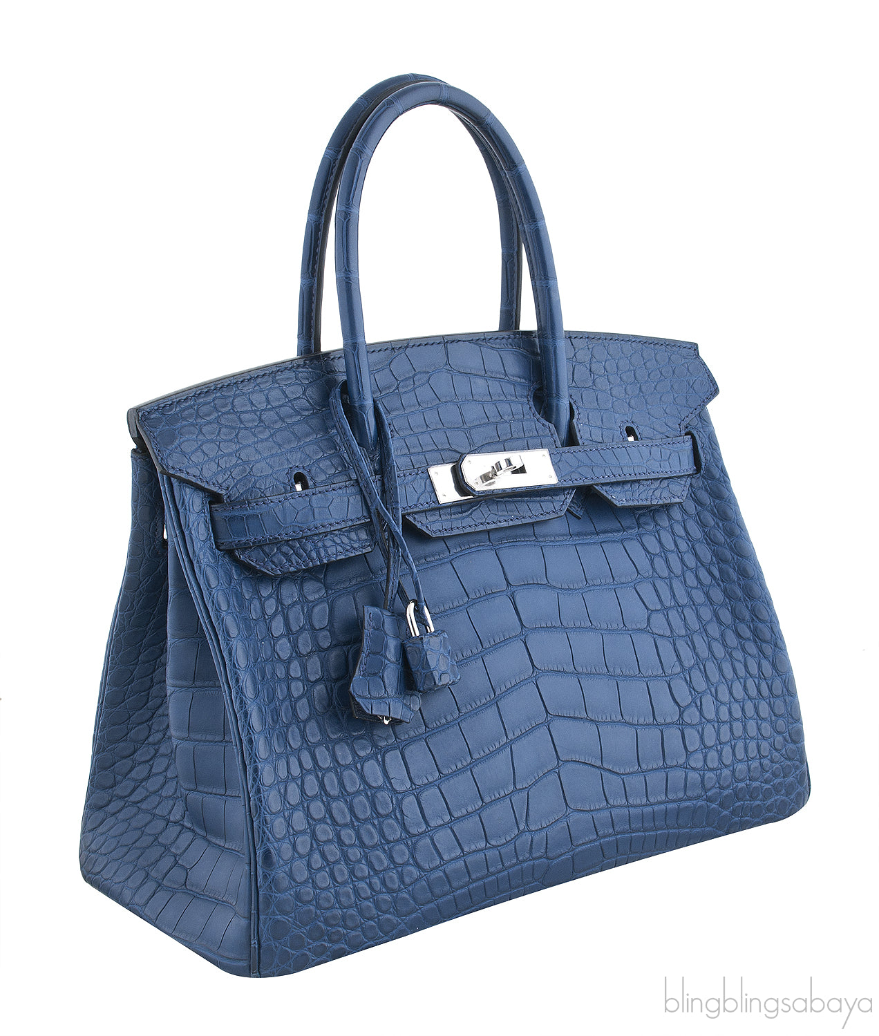 Birkin 30 Blue Sapphire Matte Crocodile