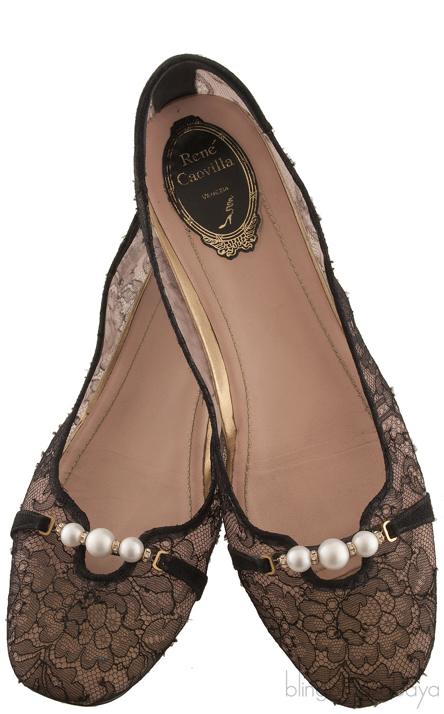Black Lace Ballet Flat