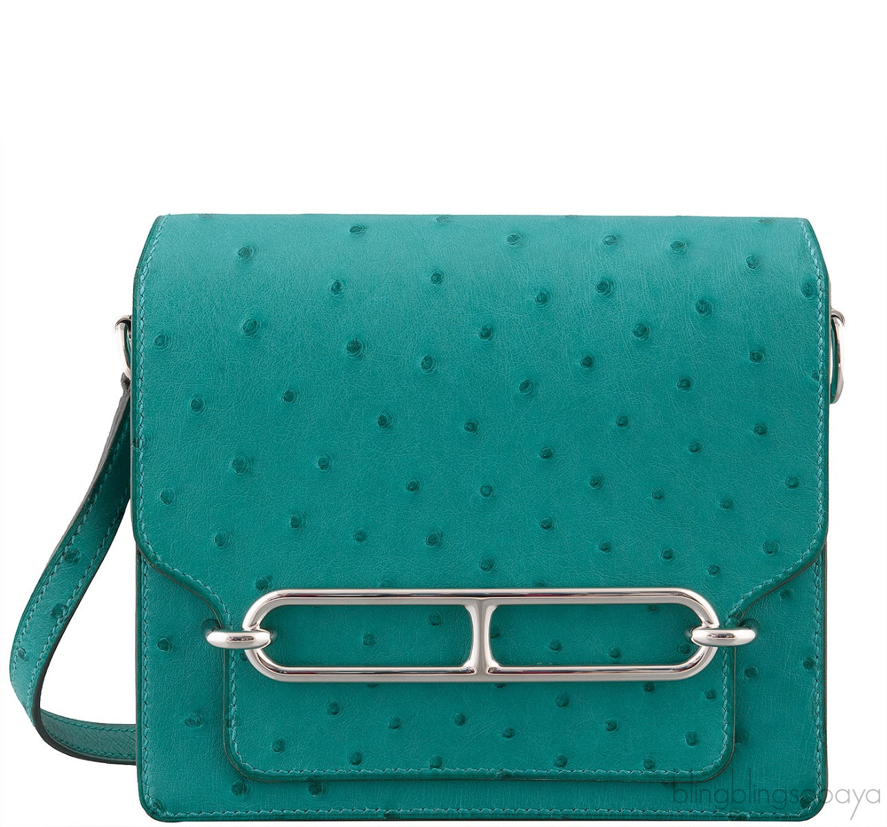 Mini Sac Roulis 18 Ostrich Vert Verone