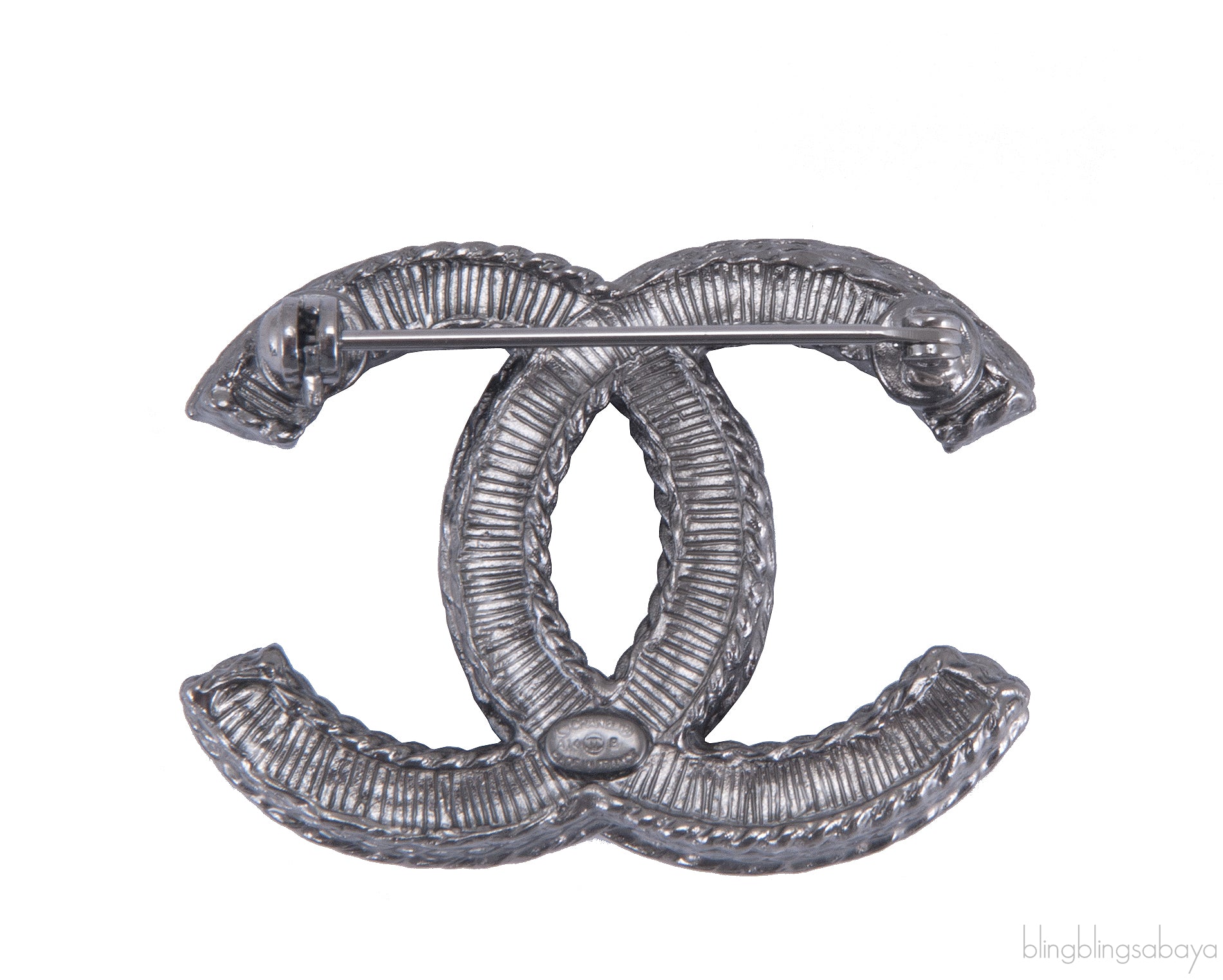 Ruthenium CC Pin Brooch