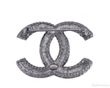 Ruthenium CC Pin Brooch