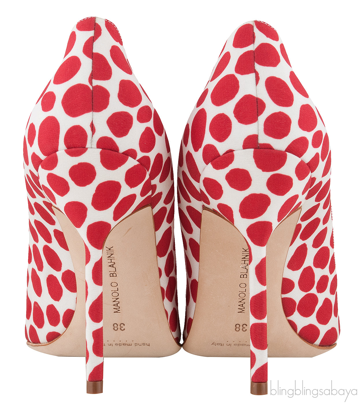 Polka Dot Pointed Toe Heels