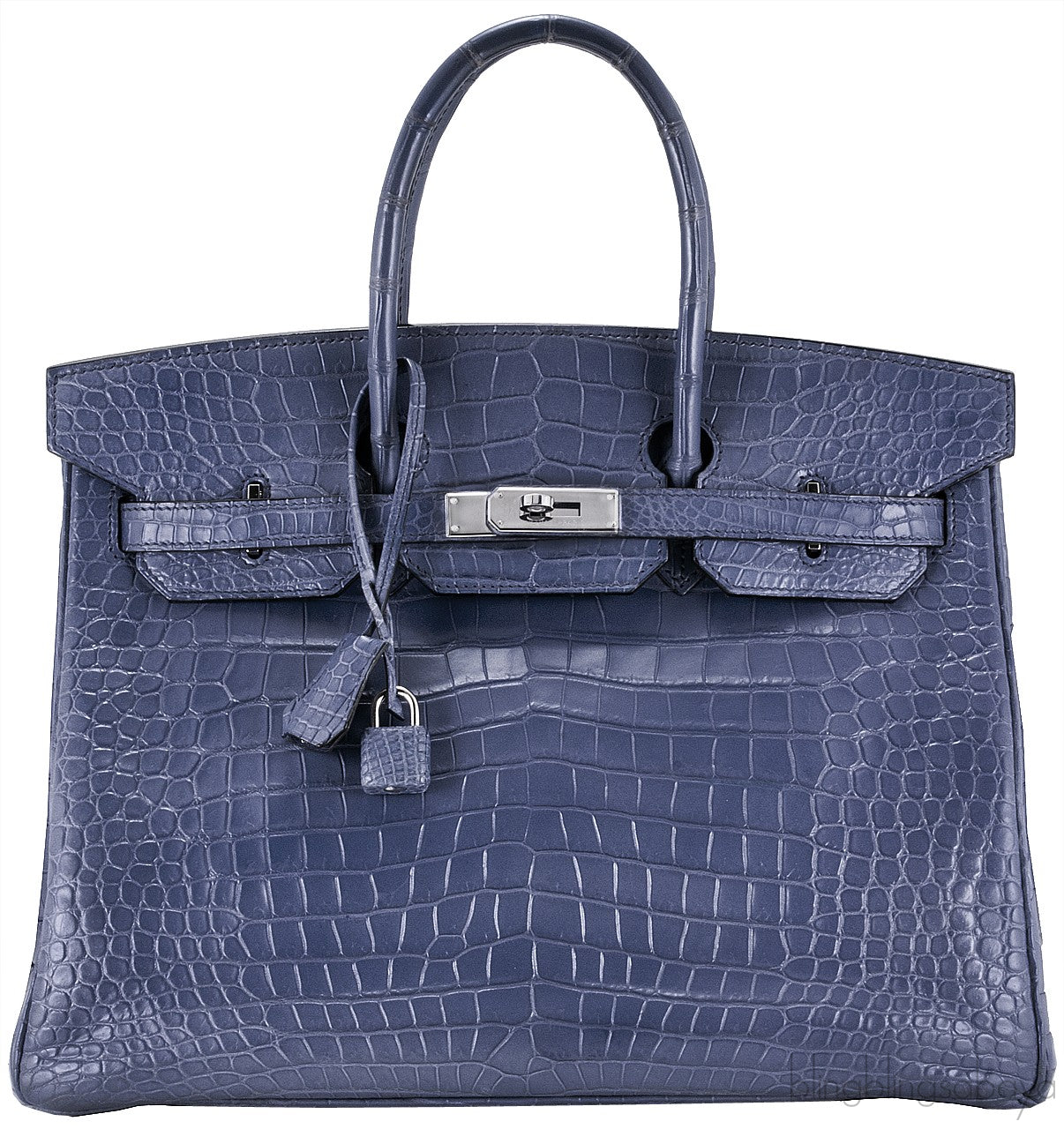 Birkin 35 Brighton Blue Matte Porosus