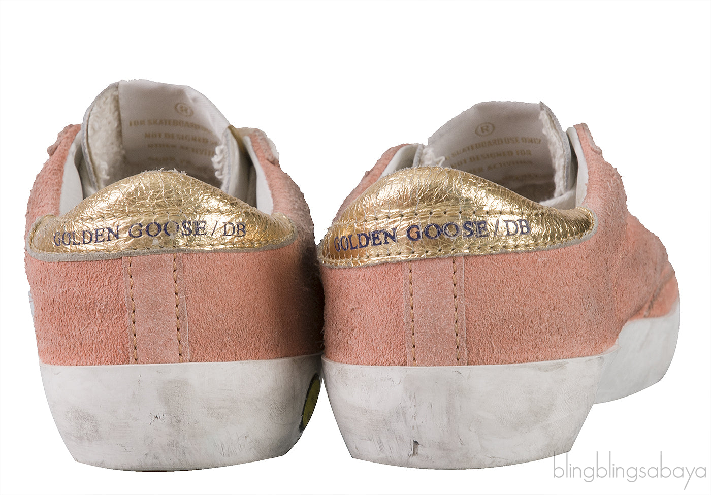 Coral & Gold Super Star Kids Sneaker