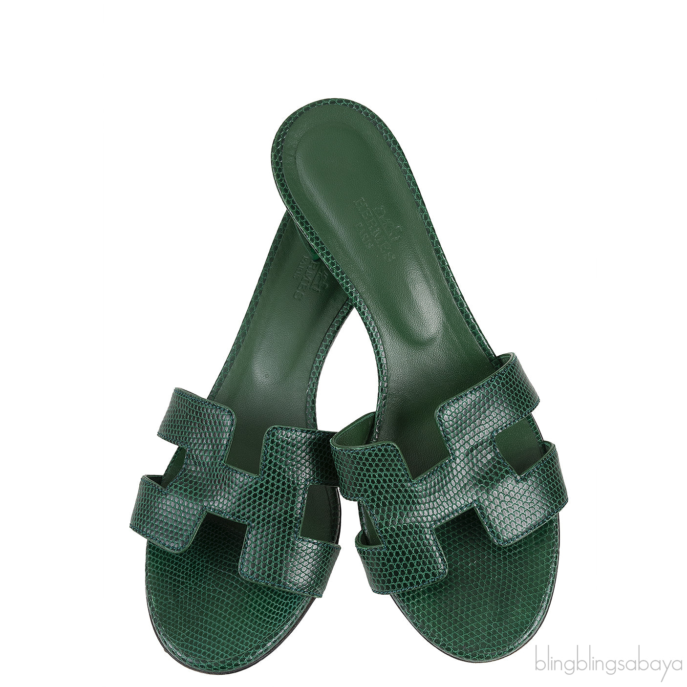 Oasis Vert Lizard Sandals