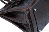 Birkin 35 Nicotine Shiny Croco