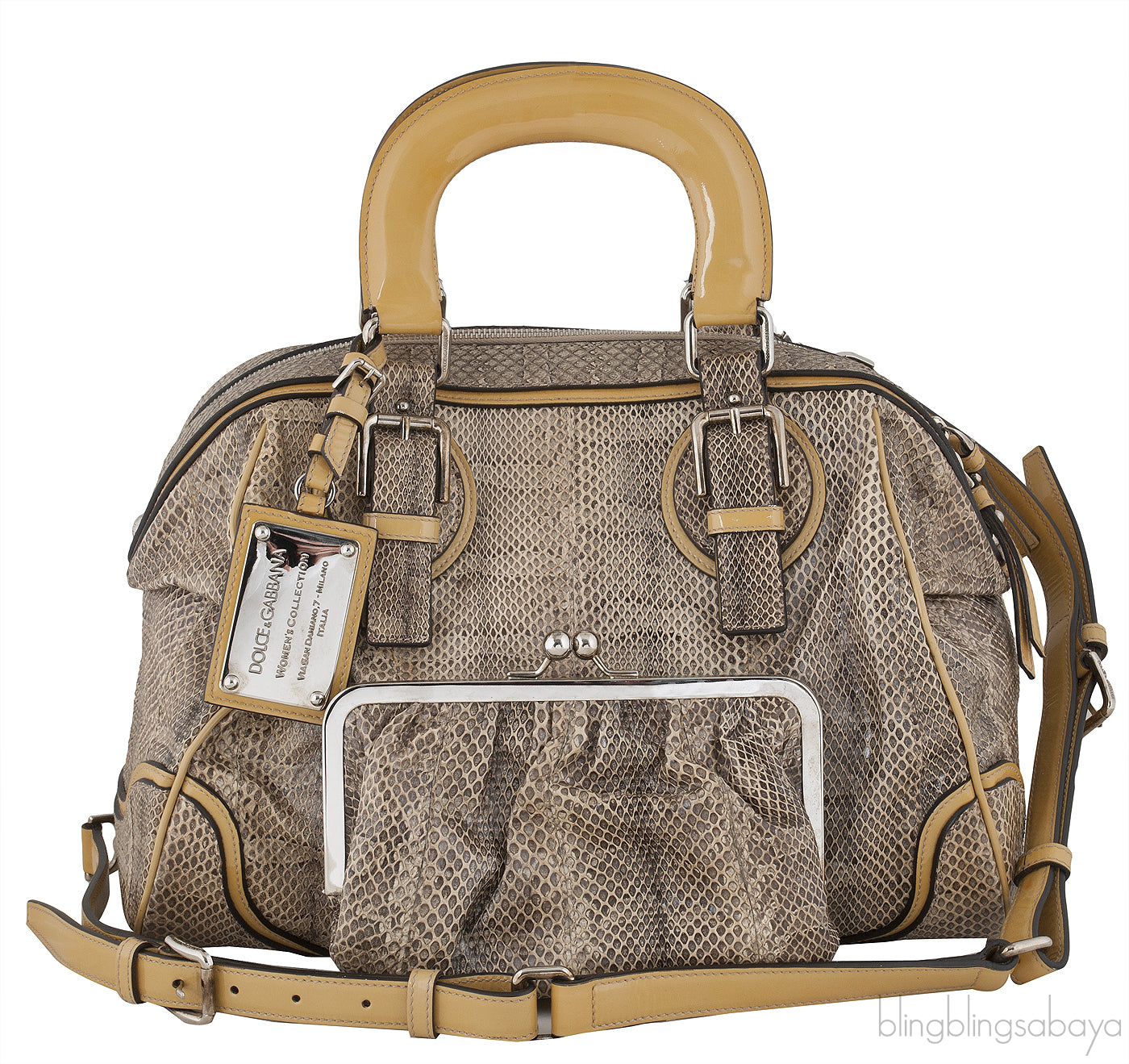 Miss Romantique Python Bag