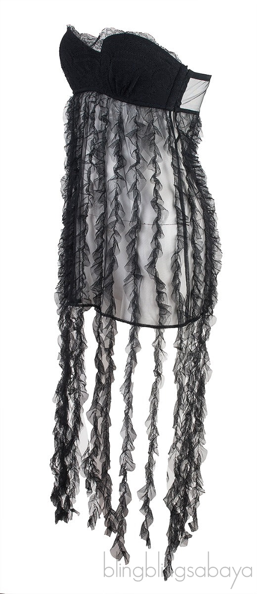 Ruffle Fringe Tube Nightdress