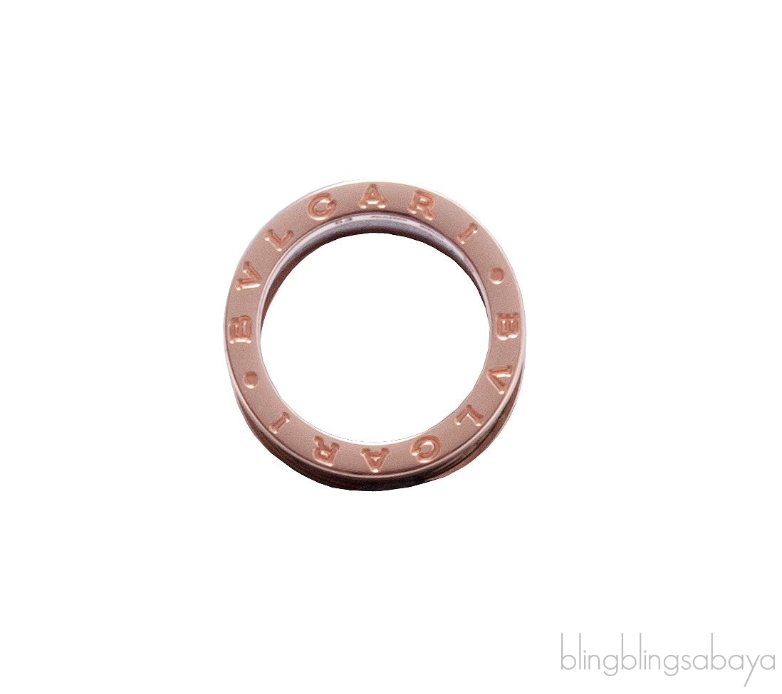 B.Zero1 Rose Gold Marble Ring