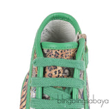 Gucci Green Safari Kids Sneakers
