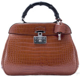 Lady Lock Top Handle Crocodile