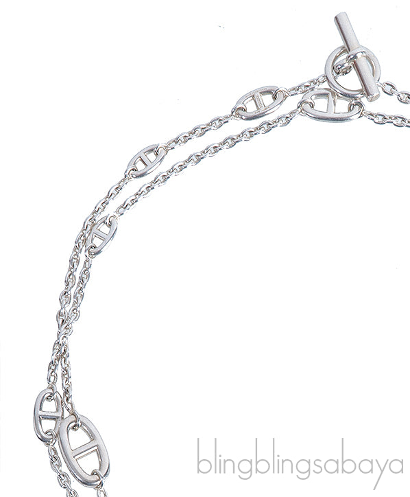 Farandole Long Silver Necklace 120