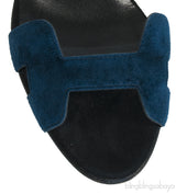 Bi-color Suede Night 90 Sandals