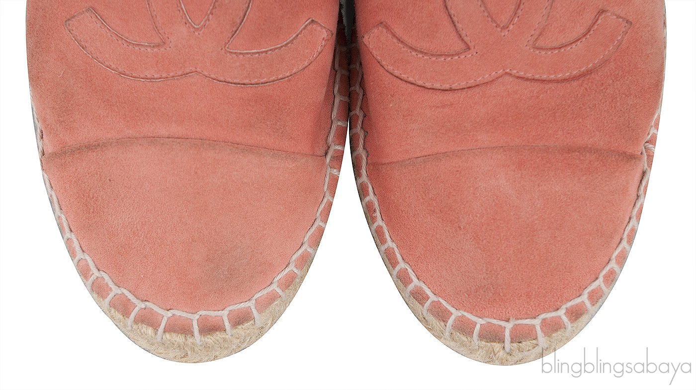 Coral Suede CC Cap Toe Espadrille