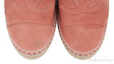 Coral Suede CC Cap Toe Espadrille