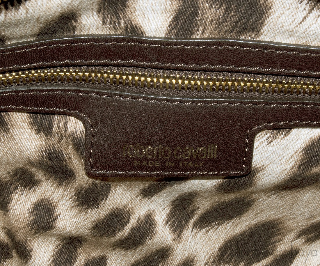 Grande Diva Patent Leopard Bag