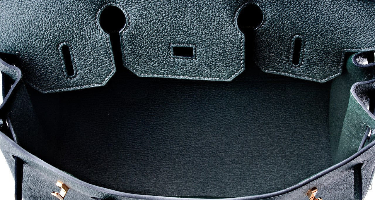 Birkin 30 Vert Fonce Togo