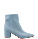 Gianvito Rossi Blue Denim Pointed Toe Boots 39