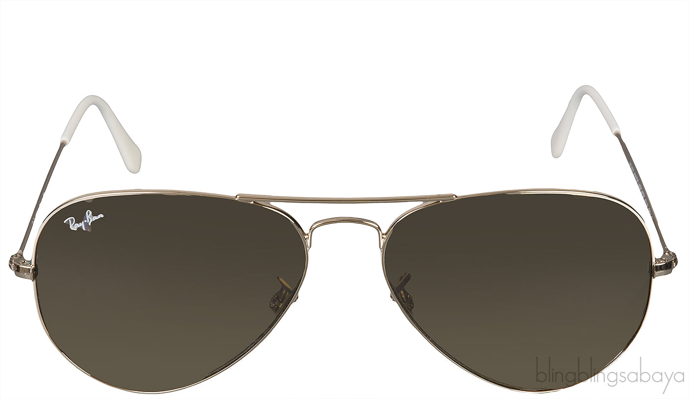 RB 3025-001/3K Aviator Large Metal Sunglasses