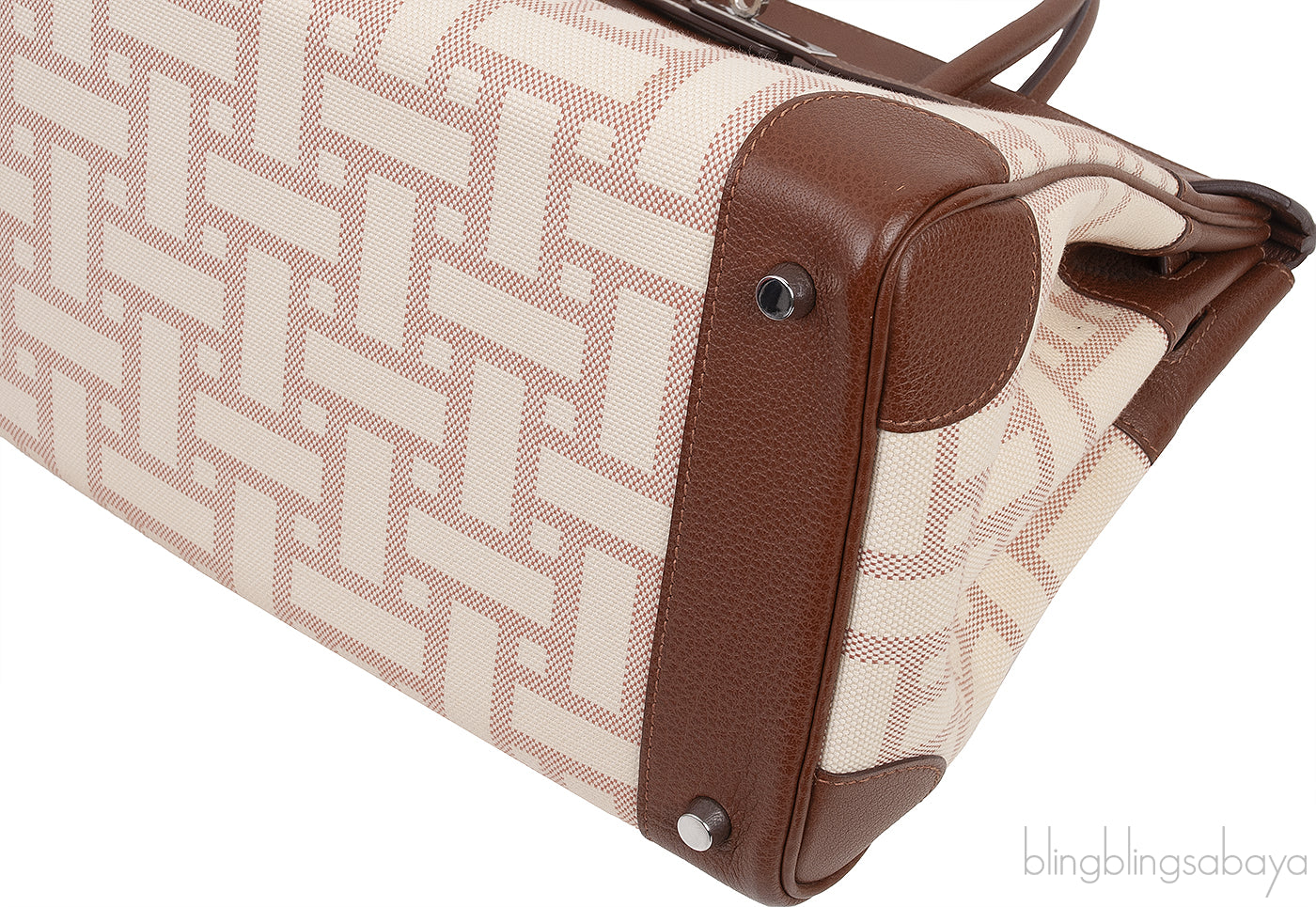 Birkin 35 Mosaic Canvas Buffalo PHW