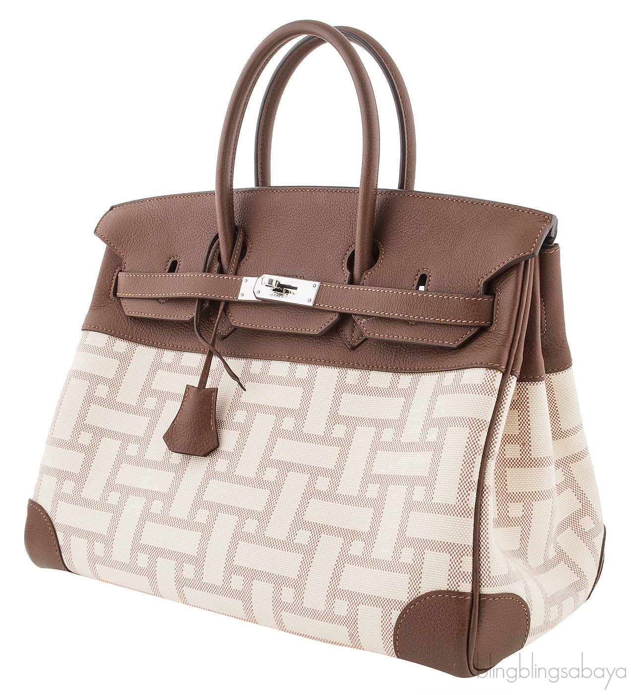 Birkin 35 Mosaic Canvas PHW