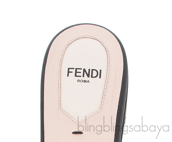 Open Toe Logo Flat Sandals