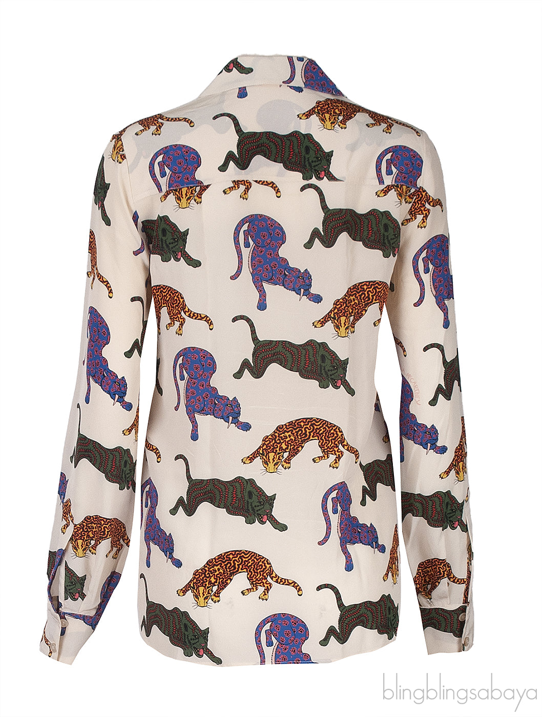 Stella McCartney Animal Print Long Sleeve Shirt