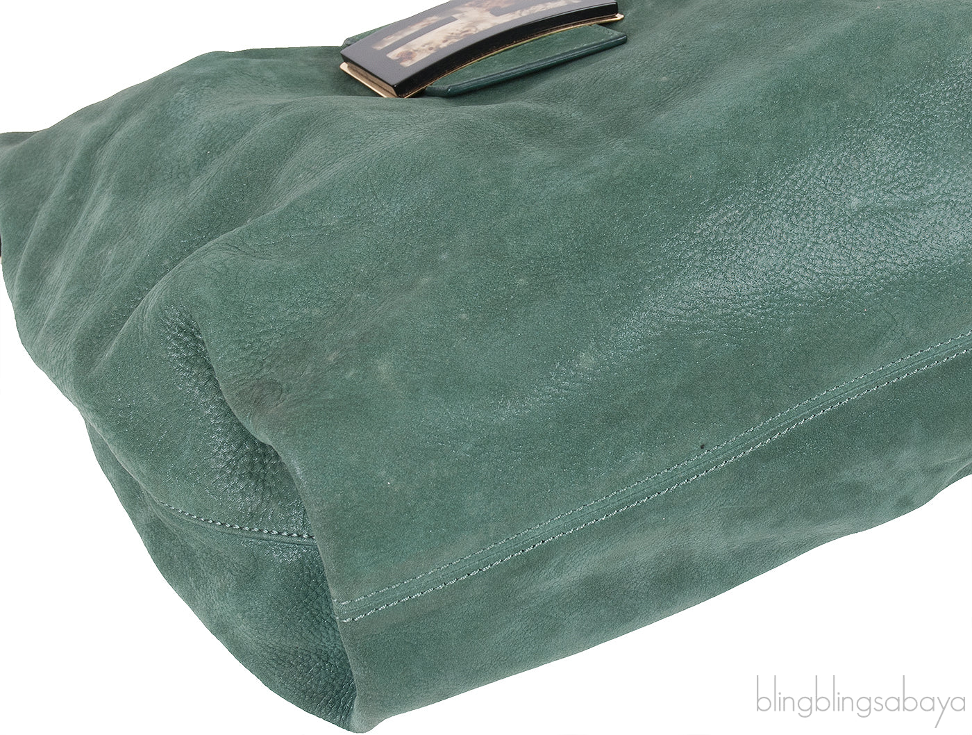 Green Nubuck Leather Forever Hobo Bag