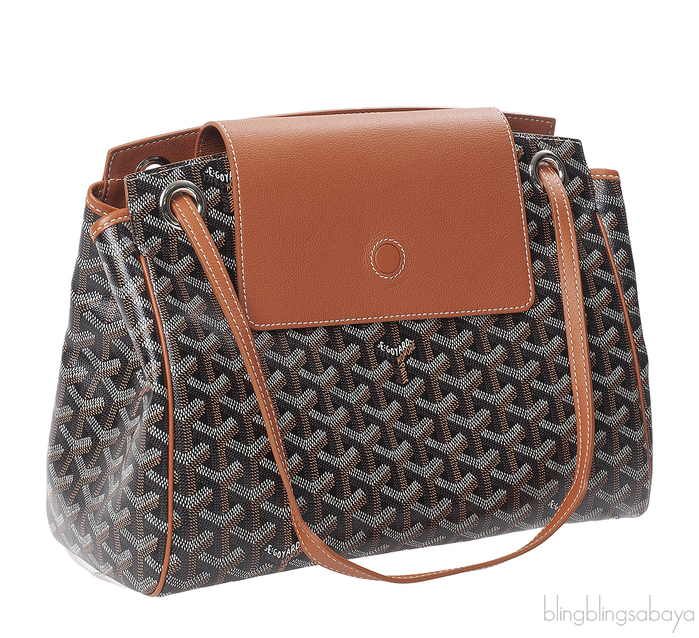Goyard Black & Tan Routte Suople Bag PM