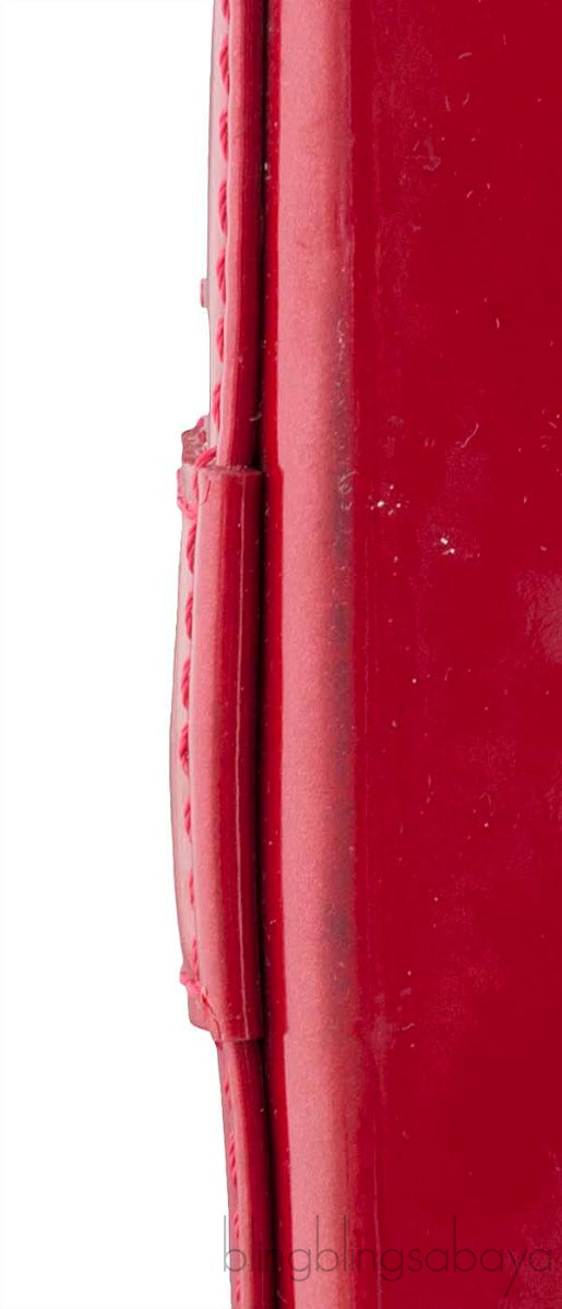 Alma Red Monogram Vernis Bag