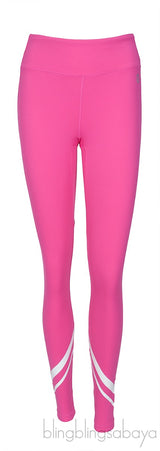 Printed Stretch-Jersey Leggings Pink