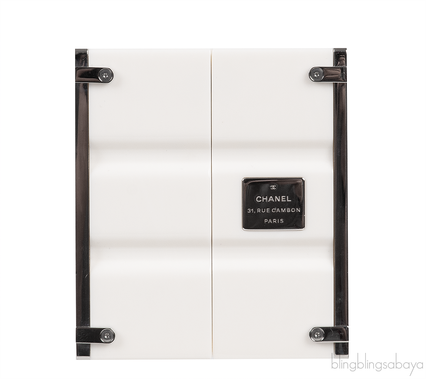Paris Hamburg White Minaudiere Shoulder Bag
