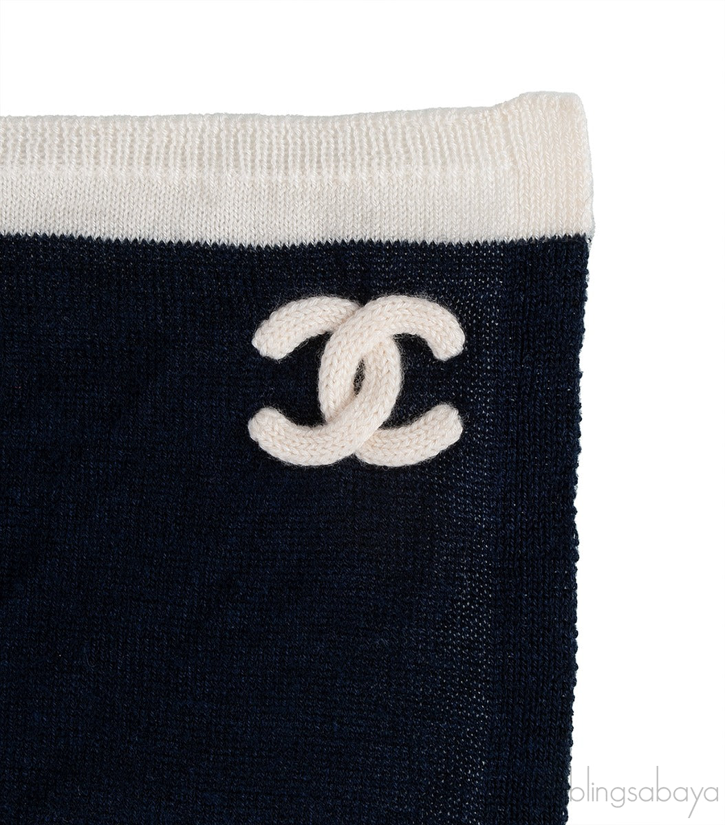 OFF-WHITE & BLUE CC SCARF