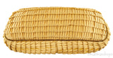 Yellow Borderline Pleated Satin Clutch