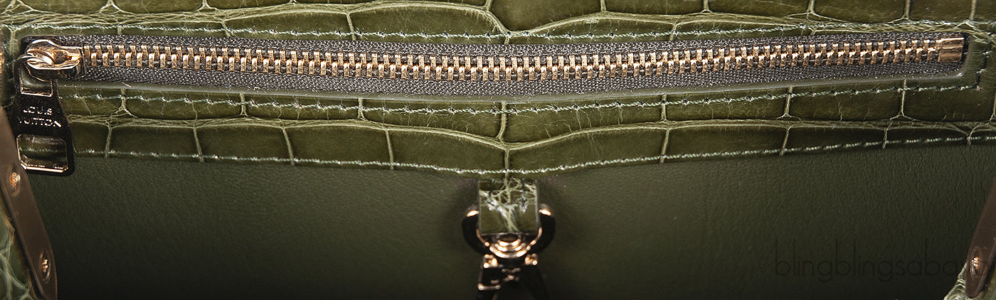 Capucines BB Crocodile Kaki Bag