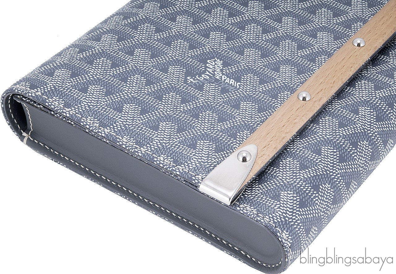 Toile Grise Bois Clutch