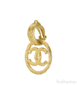 CC Vintage Round Dangling Earrings