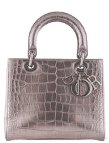 Lady Dior Crocodile Bronze Medium