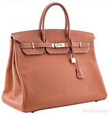 Birkin 40 Gold Taurillon Clem