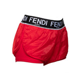 Fendi Red Polyamide Mini Shorts