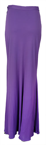 Hermes Purple Stretch Maxi Skirt
