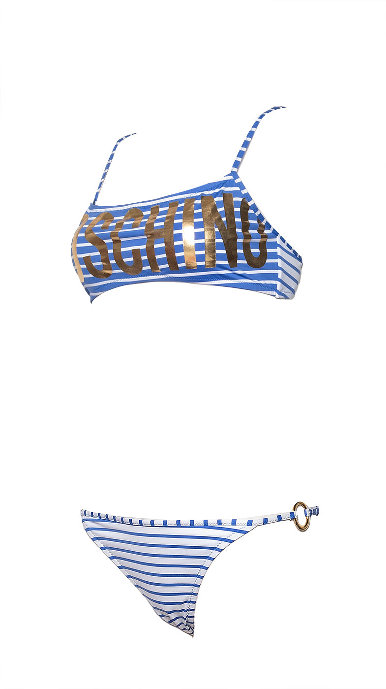 Moschino Blue Swimsuit Set