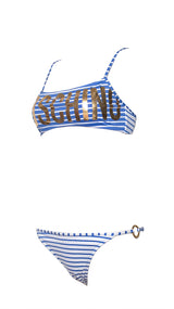 Moschino Blue Swimsuit Set