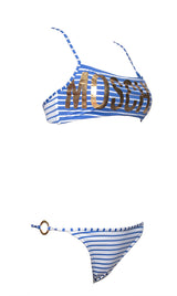 Moschino Blue Swimsuit Set