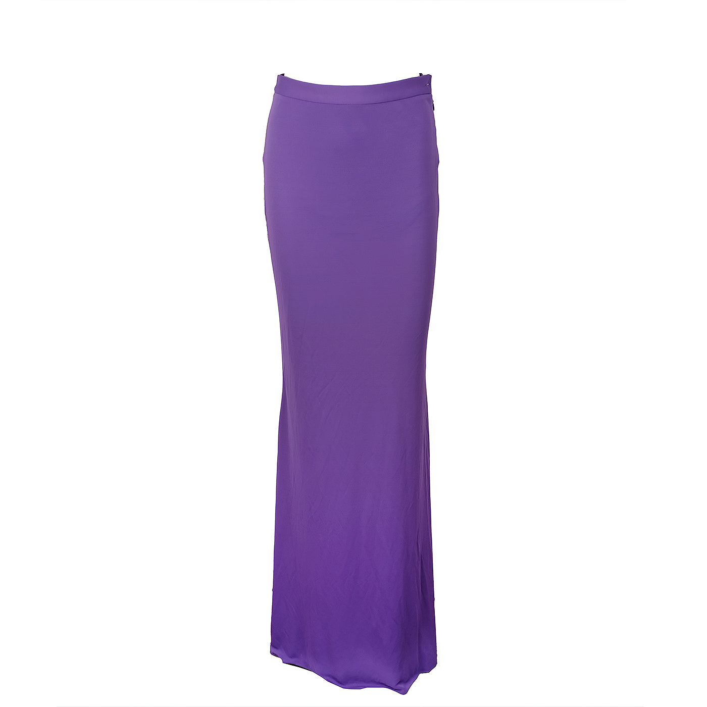 Hermes Purple Stretch Maxi Skirt