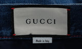 Gucci Blue Denim Wide Leg Trouser.