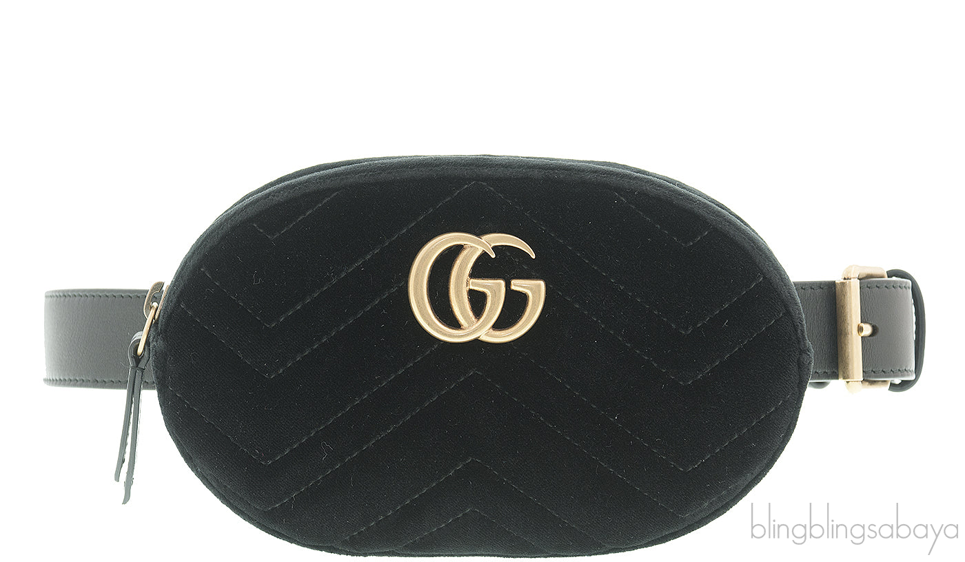 GG Marmont Velvet Belt Bag