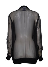 Givenchy Black Sequin Rottlweiler Mesh Top S