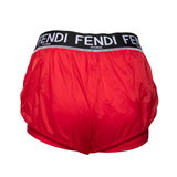 Fendi Red Polyamide Mini Shorts